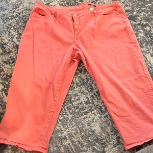 Style & Co. Coral Cropped Jeans